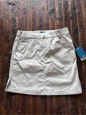 Jag Jeans On the Go Mid-Rise Skort Stone Color Sz 10 NWT